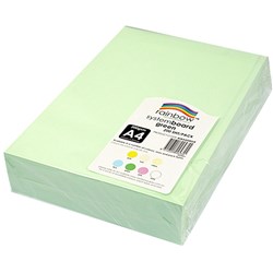 RAINBOW SYSTEM BOARD A4 200GSM GREEN 200 SHEETS