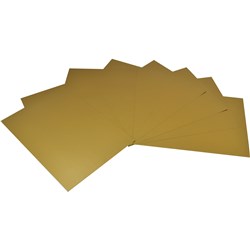 RAINBOW SURFACE BOARD 510X640MM 300GSM SINGLE SIDED METALLIC GOLD PACK OF 20