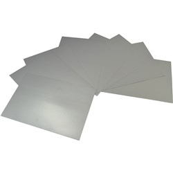 RAINBOW SURFACE BOARD 510X640MM 300GSM SEMI GLOSS METALLIC SILVER PACK OF 20