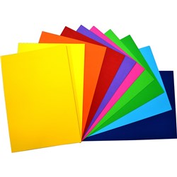 RAINBOW SPECTRUM BOARD 510X640MM 220GSM ASSORTED 20 SHEETS