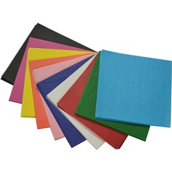 RAINBOW KINDER SQUARES TISSUE PAPER 125MM 17GSM ASSORTED PACK OF 480