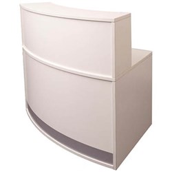 RAPIDLINE MODULAR RECEPTION COUNTER 1339W X 872D X 1160MMH WHITE