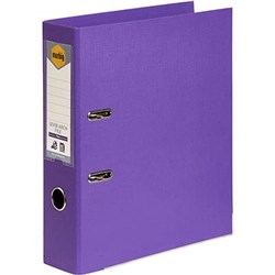 MARBIG LINEN PE LEVER ARCH BINDER A4 75MM PURPLE
