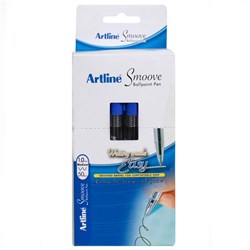 ARTLINE 8210 SMOOVE BALLPOINT PEN MEDIUM 1MM BLUE PACK OF 50