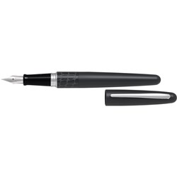 PILOT MR2 FOUNTAIN PEN MEDIUM NIB CROCODILE BLACK BARREL BLACK INK