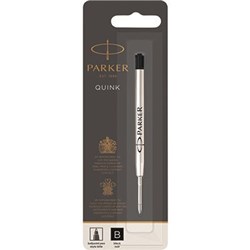 PARKER QUINK BALLPOINT PEN REFILL BROAD 1.2MM BLACK
