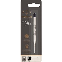PARKER QUINK BALLPOINT PEN REFILL MEDIUM 1MM BLACK