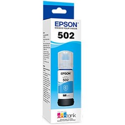 EPSON T502 ECOTANK INK REFILL BOTTLE 70ML CYAN
