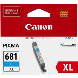 CANON PIXMA CLI681XLC INK CARTRIDGE HIGH YIELD CYAN