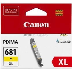 CANON PIXMA CLI681XLY INK CARTRIDGE HIGH YIELD YELLOW