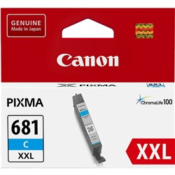 CANON PIXMA CLI681XXLC INK CARTRIDGE EXTRA HIGH YIELD CYAN