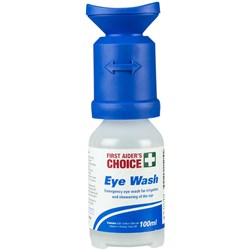 FIRST AIDER'S CHOICE SALINE EYE WASH WITH CAP 100ML