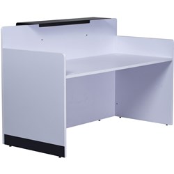 RAPIDLINE RC1809 RECEPTION COUNTER 1800W X 800D X 1170MMH BLACK AND WHITE