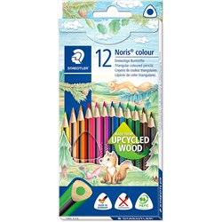 STAEDTLER NORIS TRIANGULAR COLOUR PENCILS ASSORTED PACK OF 12