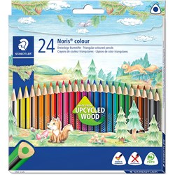 STAEDTLER NORIS TRIANGULAR COLOUR PENCILS ASSORTED PACK OF 24