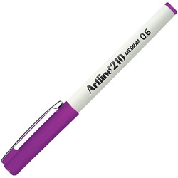 ARTLINE 210 FINELINER PEN MEDIUM 0.6MM MAGENTA PACK OF 12