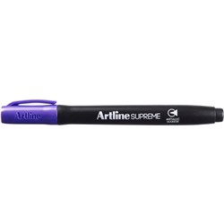 ARTLINE SUPREME METALLIC MARKERS BULLET 1MM PURPLE PACK OF 12