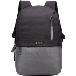 MOKI 15.6 INCH ODYSSEY BACKPACK BLACK AND GREY