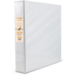 BIBBULMUN INSERT BINDER A4 3D RING 38MM WHITE
