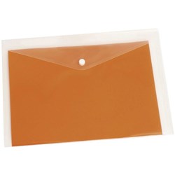 BIBBULMUN DOCULOPE A4 WITH BUTTON CLOSURE CLEAR PACK OF 10