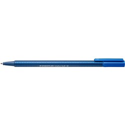 STAEDTLER 437 TRIPLUS BALLPOINT PENS EXTRA BROAD 1.6MM BLUE PACK OF 10